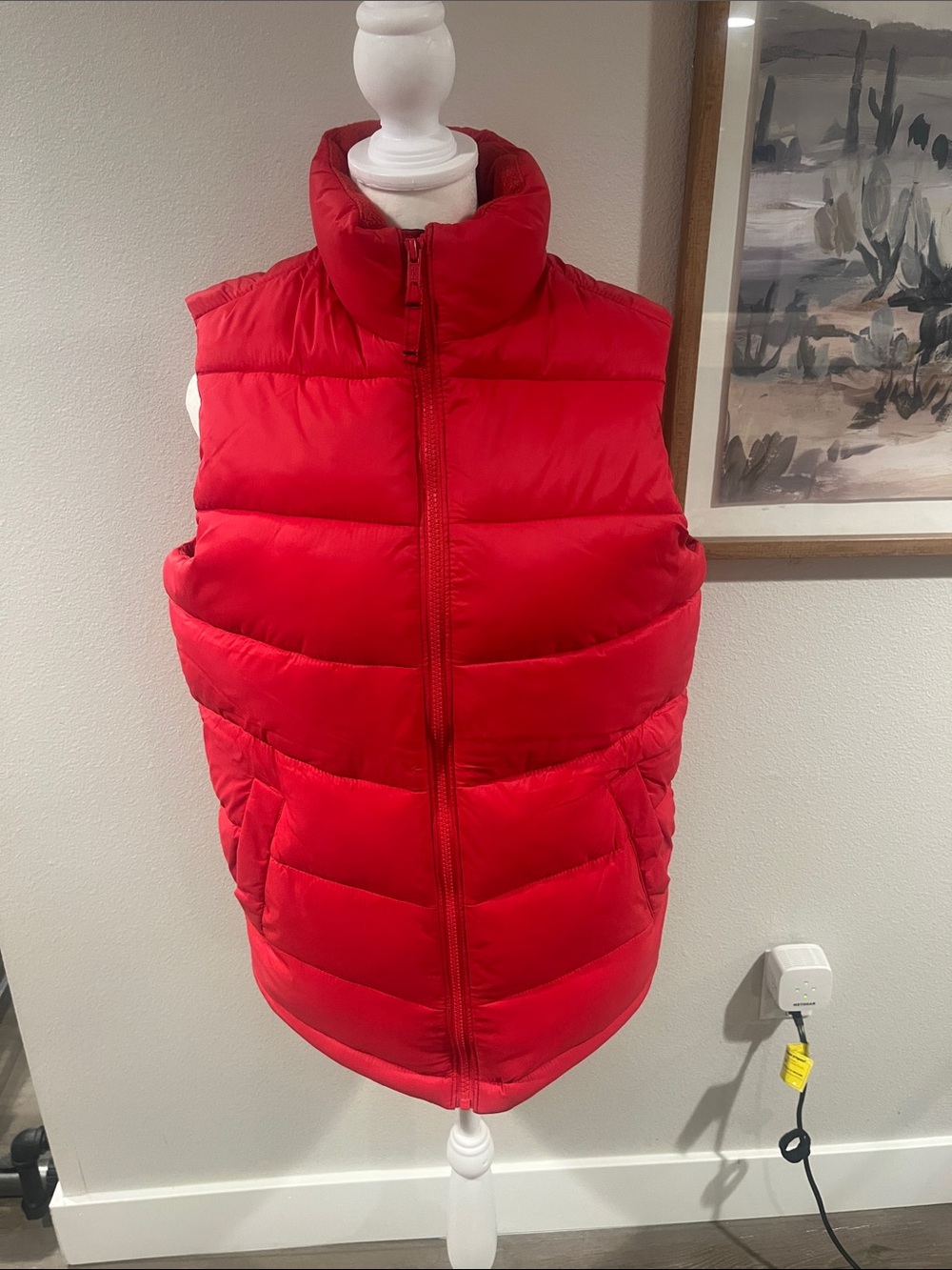 Old Navy Red Puffer Vest